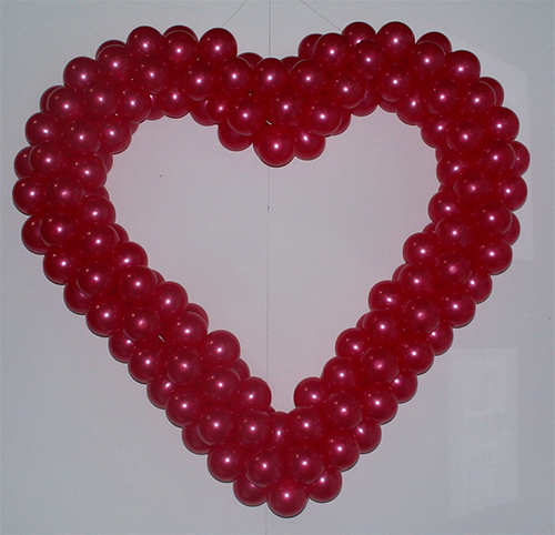 Ballondekoration mit Herz