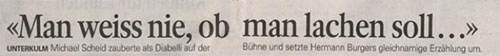 Die Presse über Diabelli