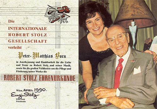 Ehrenurkunde / Ehepaar Stolz Ehrenurkunde / Ehepaar Stolz